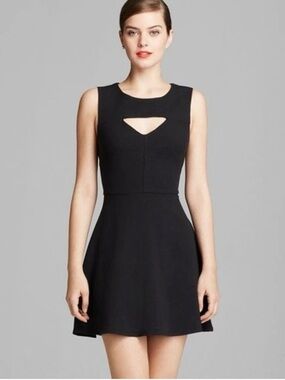 French Connection Black Cutout Sleeveless Dress